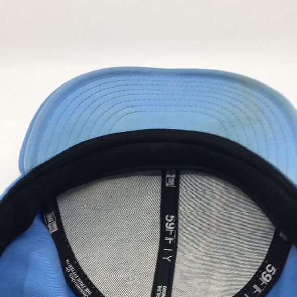 UNC North Carolina Tarheels New Era Fitted Hat Baseball Cap 7 3/8. Map detail. - Picture 12 of 16